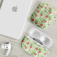 Anthurium Pikake Ti Leaf Palaka AirPods Case Green Version LT01 - Polynesian Pride