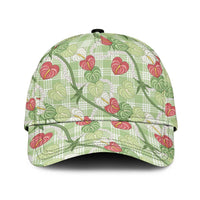 Anthurium Pikake Ti Leaf Palaka Classic Cap Green Version LT01 Universal Fit Green - Polynesian Pride
