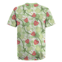 Anthurium Pikake Ti Leaf Palaka Rugby Jersey Green Version LT01 - Polynesian Pride