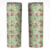 Anthurium Pikake Ti Leaf Palaka Skinny Tumbler Green Version LT01 Green - Polynesian Pride
