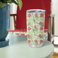 Anthurium Pikake Ti Leaf Palaka Tumbler Cup Green Version LT01 - Polynesian Pride