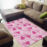 Anthurium Pikake Ti Leaf Palaka Area Rug Pink Version