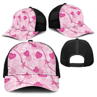 Anthurium Pikake Ti Leaf Palaka Baseball Net Cap Pink Version LT01 - Polynesian Pride