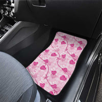 Anthurium Pikake Ti Leaf Palaka Car Mats Pink Version LT01 - Polynesian Pride