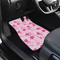 Anthurium Pikake Ti Leaf Palaka Car Mats Pink Version LT01 - Polynesian Pride