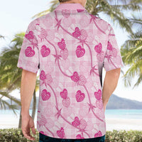 Anthurium Pikake Ti Leaf Palaka Hawaiian Shirt Pink Version