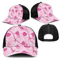 Anthurium Pikake Ti Leaf Palaka Mesh Trucker Cap Pink Version LT01 - Polynesian Pride