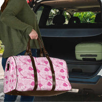 Anthurium Pikake Ti Leaf Palaka Travel Bag Pink Version LT01 - Polynesian Pride