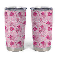Anthurium Pikake Ti Leaf Palaka Tumbler Cup Pink Version LT01 Pink - Polynesian Pride