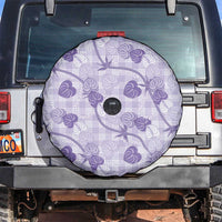 Anthurium Pikake Ti Leaf Palaka Spare Tire Cover Purple Version LT01 Purple - Polynesian Pride