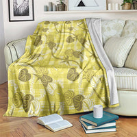 Anthurium Pikake Ti Leaf Palaka Blanket Yellow Version LT01 Yellow - Polynesian Pride