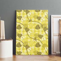 Anthurium Pikake Ti Leaf Palaka Canvas Wall Art Yellow Version LT01 - Polynesian Pride