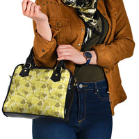 Anthurium Pikake Ti Leaf Palaka Shoulder Handbag Yellow Version LT01 - Polynesian Pride