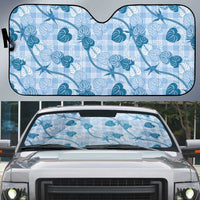 Anthurium Pikake Ti Leaf Palaka Auto Sun Shade Blue Version LT01 Blue - Polynesian Pride