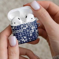 Hibiscus Pakala Cobalt Blue Royal AirPods Case Tropical Floral Stylized LT01 - Polynesian Pride