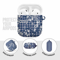 Hibiscus Pakala Cobalt Blue Royal AirPods Case Tropical Floral Stylized LT01 - Polynesian Pride