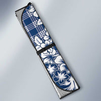 Hibiscus Pakala Cobalt Blue Royal Auto Sun Shade Tropical Floral Stylized - Polynesian Pride