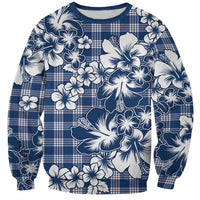 Hibiscus Pakala Cobalt Blue Royal Sweatshirt Tropical Floral Stylized LT01 Unisex Blue - Polynesian Pride