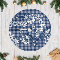 Hibiscus Pakala Cobalt Blue Royal Tree Skirt Tropical Floral Stylized LT01 Casual Blue - Polynesian Pride