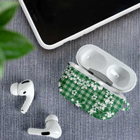 Hibiscus Pakala Emerald Green AirPods Case Tropical Floral Stylized - Polynesian Pride