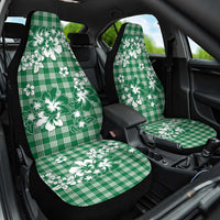 Hibiscus Pakala Emerald Green Car Seat Cover Tropical Floral Stylized - Polynesian Pride