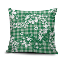 Hibiscus Pakala Emerald Green Pillow Cover Tropical Floral Stylized - Polynesian Pride