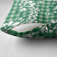 Hibiscus Pakala Emerald Green Pillow Cover Tropical Floral Stylized - Polynesian Pride
