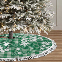 Hibiscus Pakala Emerald Green Tree Skirt Tropical Floral Stylized LT01 - Polynesian Pride