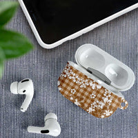 Hibiscus Pakala Bronze Brown AirPods Case Tropical Floral Stylized LT01 - Polynesian Pride