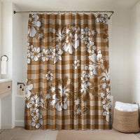 Hibiscus Pakala Bronze Brown Bathroom Set Tropical Floral Stylized - Polynesian Pride