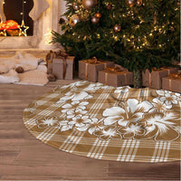 Hibiscus Pakala Bronze Brown Tree Skirt Tropical Floral Stylized LT01 - Polynesian Pride