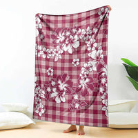 Hibiscus Pakala Royal Magenta Blanket Tropical Floral Stylized LT01 - Polynesian Pride