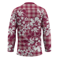 Hibiscus Pakala Royal Magenta Hockey Jersey Tropical Floral Stylized LT01 - Polynesian Pride