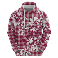 Hibiscus Pakala Royal Magenta Hoodie Tropical Floral Stylized - Polynesian Pride
