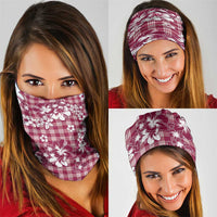 Hibiscus Pakala Royal Magenta Neck Gaiter Tropical Floral Stylized - Polynesian Pride