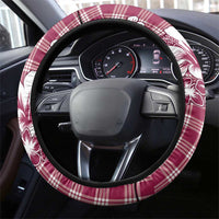 Hibiscus Pakala Royal Magenta Steering Wheel Cover Tropical Floral Stylized - Polynesian Pride
