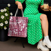 Hibiscus Pakala Royal Magenta Tote Bag Tropical Floral Stylized - Polynesian Pride