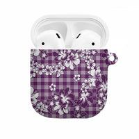 Hibiscus Pakala Sweetie Purple AirPods Case Tropical Floral Stylized LT01 Purple - Polynesian Pride