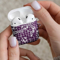 Hibiscus Pakala Sweetie Purple AirPods Case Tropical Floral Stylized LT01 - Polynesian Pride