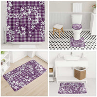 Hibiscus Pakala Sweetie Purple Bathroom Set Tropical Floral Stylized - Polynesian Pride