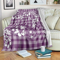 Hibiscus Pakala Sweetie Purple Blanket Tropical Floral Stylized - Polynesian Pride