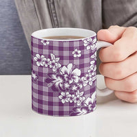 Hibiscus Pakala Sweetie Purple Ceramic Mug Tropical Floral Stylized - Polynesian Pride