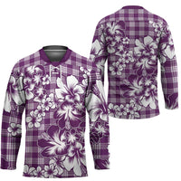 Hibiscus Pakala Sweetie Purple Hockey Jersey Tropical Floral Stylized LT01 - Polynesian Pride