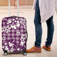 Hibiscus Pakala Sweetie Purple Luggage Cover Tropical Floral Stylized LT01 Purple - Polynesian Pride
