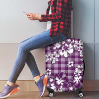 Hibiscus Pakala Sweetie Purple Luggage Cover Tropical Floral Stylized LT01 - Polynesian Pride