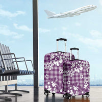 Hibiscus Pakala Sweetie Purple Luggage Cover Tropical Floral Stylized LT01 - Polynesian Pride