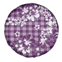Hibiscus Pakala Sweetie Purple Spare Tire Cover Tropical Floral Stylized - Polynesian Pride