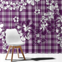 Hibiscus Pakala Sweetie Purple Window Curtain Tropical Floral Stylized - Polynesian Pride