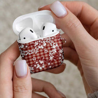Hibiscus Pakala Fantasy Red AirPods Case Tropical Floral Stylized LT01 - Polynesian Pride