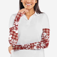 Hibiscus Pakala Fantasy Red Arm Sleeves Tropical Floral Stylized LT01 - Polynesian Pride